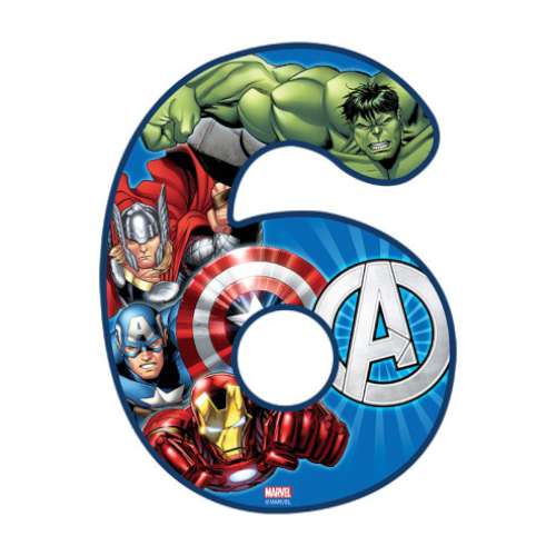 Avengers Number 6 Edible Icing Image - Click Image to Close